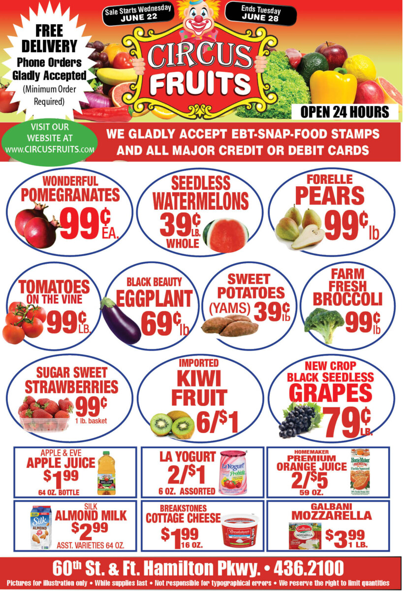 Circus Fruits Weekly