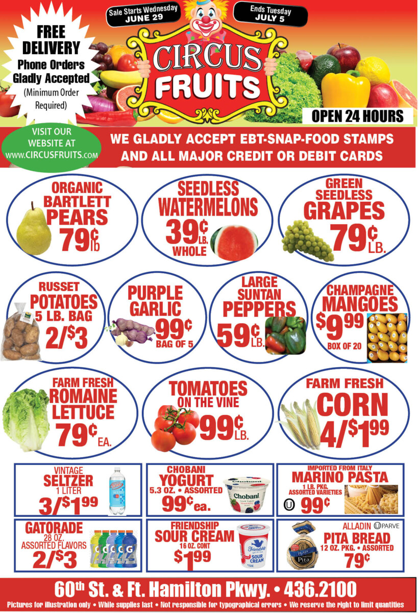 Circus Fruits Weekly