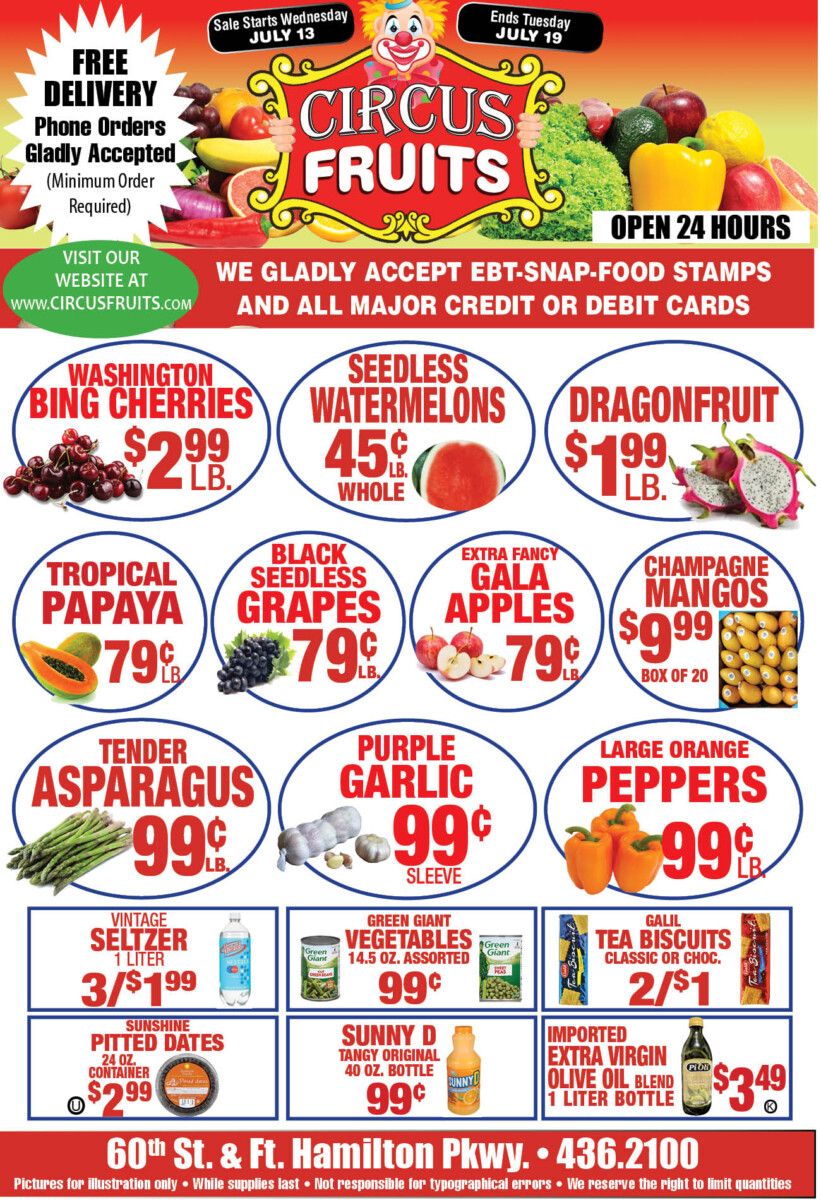 Circus Fruits Weekly