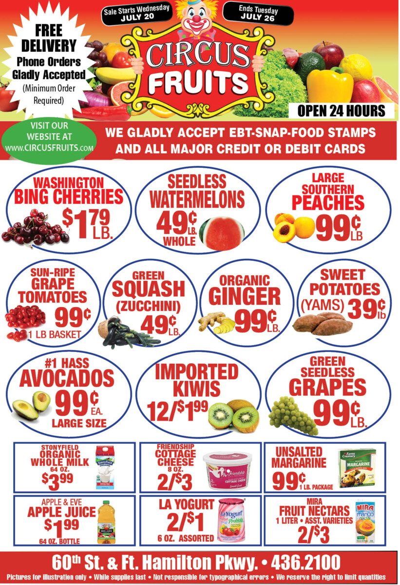 Circus Fruits Weekly