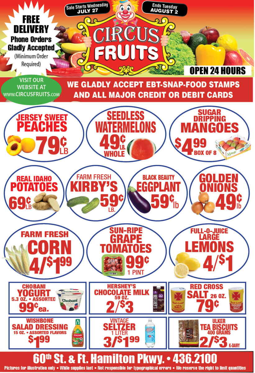 Circus Fruits Weekly