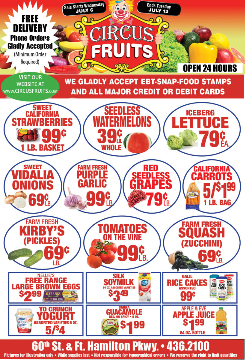 Circus Fruits Weekly