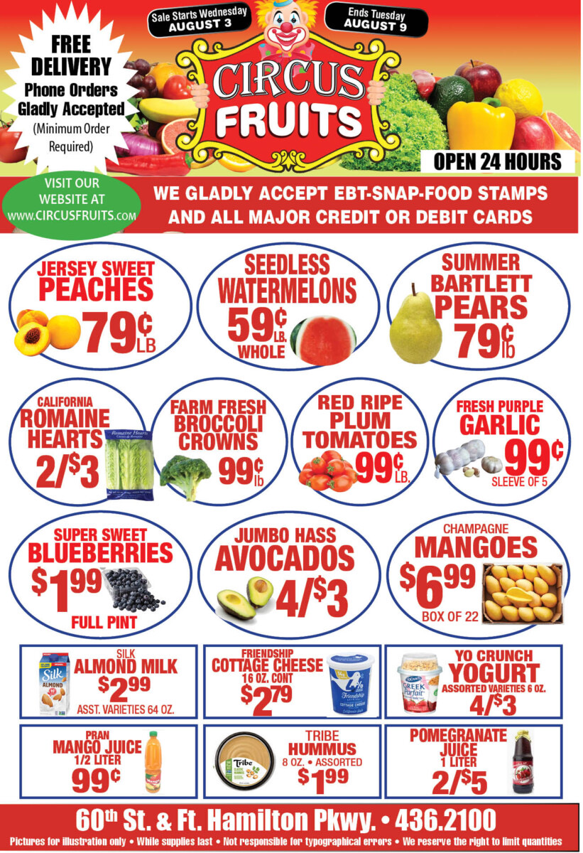 Circus Fruits Weekly