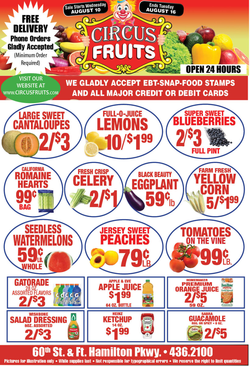 Circus Fruits Weekly