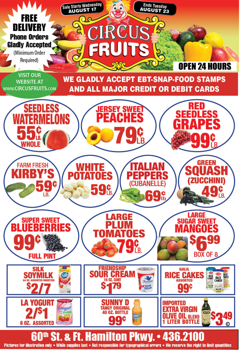 Circus Fruits Weekly