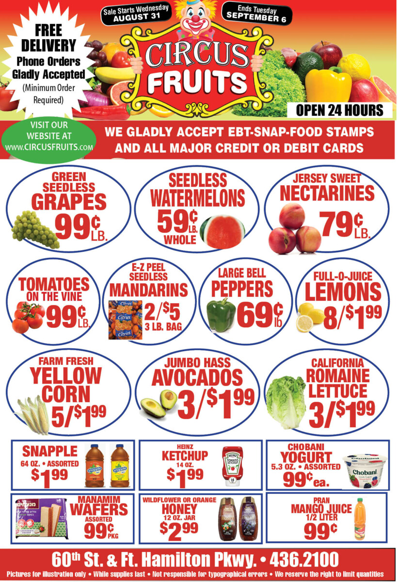 Circus Fruits Weekly