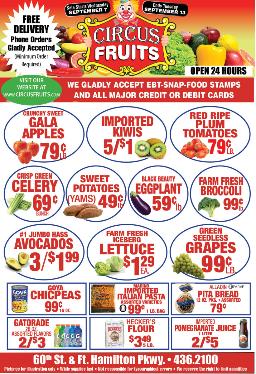 Circus Fruits Weekly