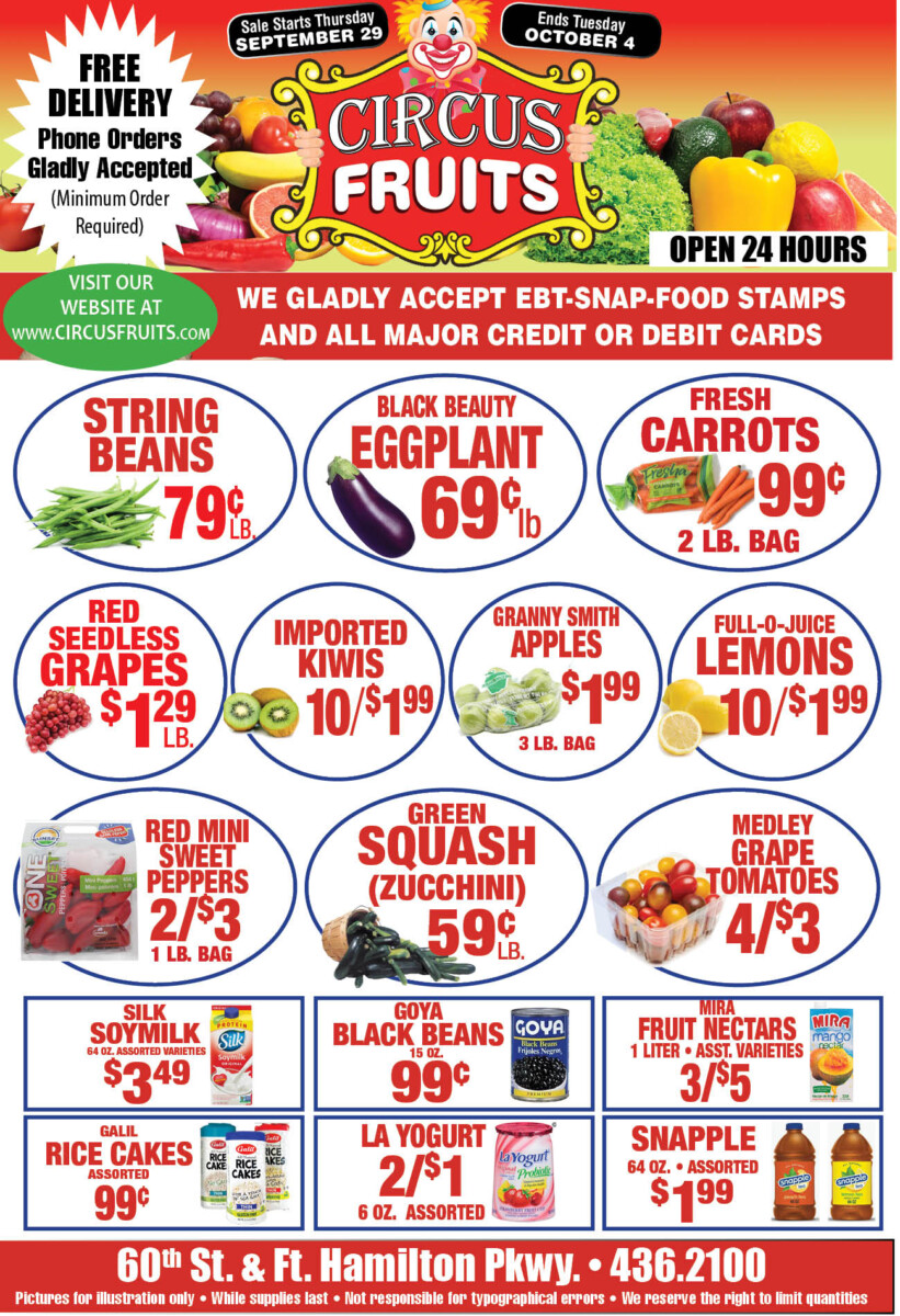 Circus Fruits Weekly