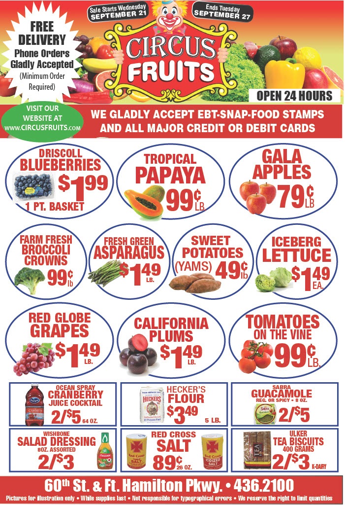 Circus Fruits Weekly