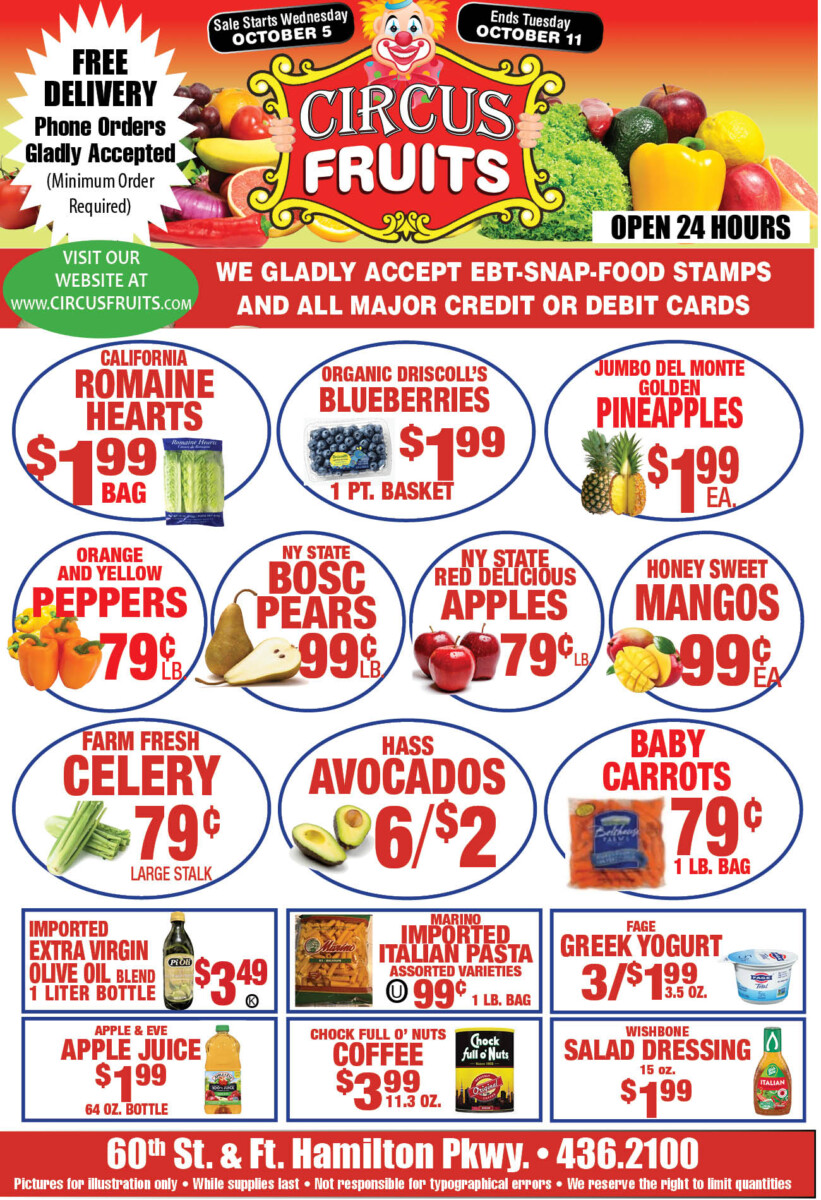 Circus Fruits Weekly