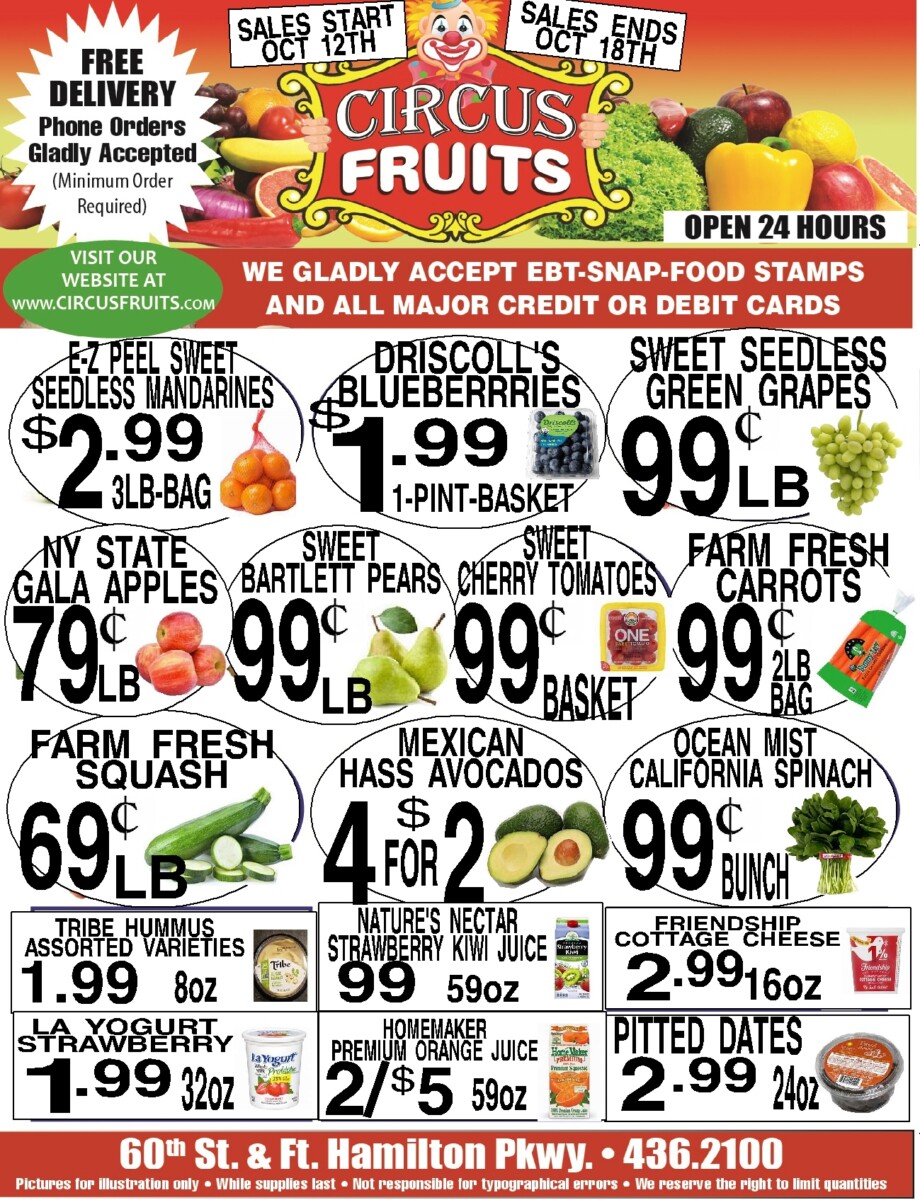Circus Fruits Weekly