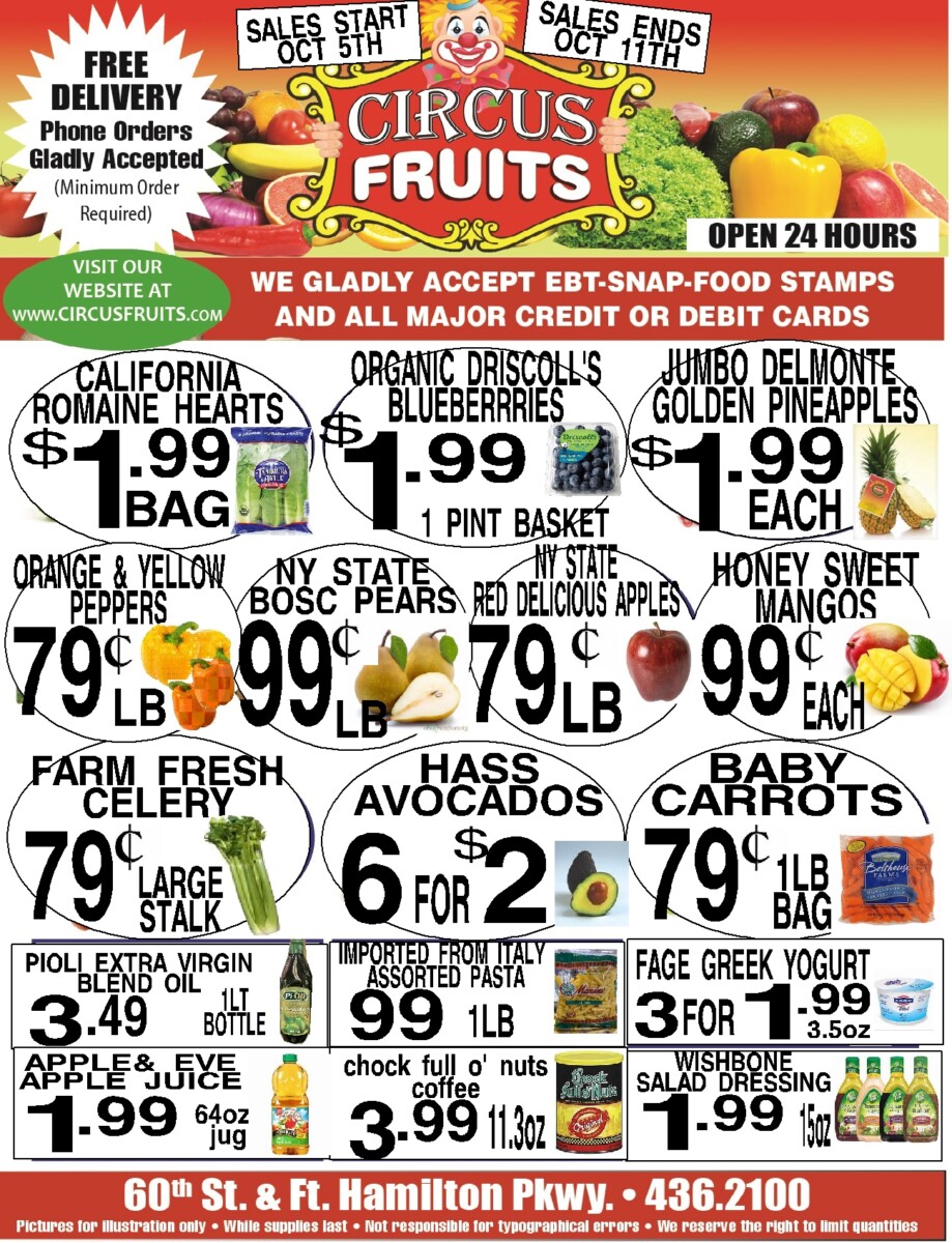 Circus Fruits Weekly