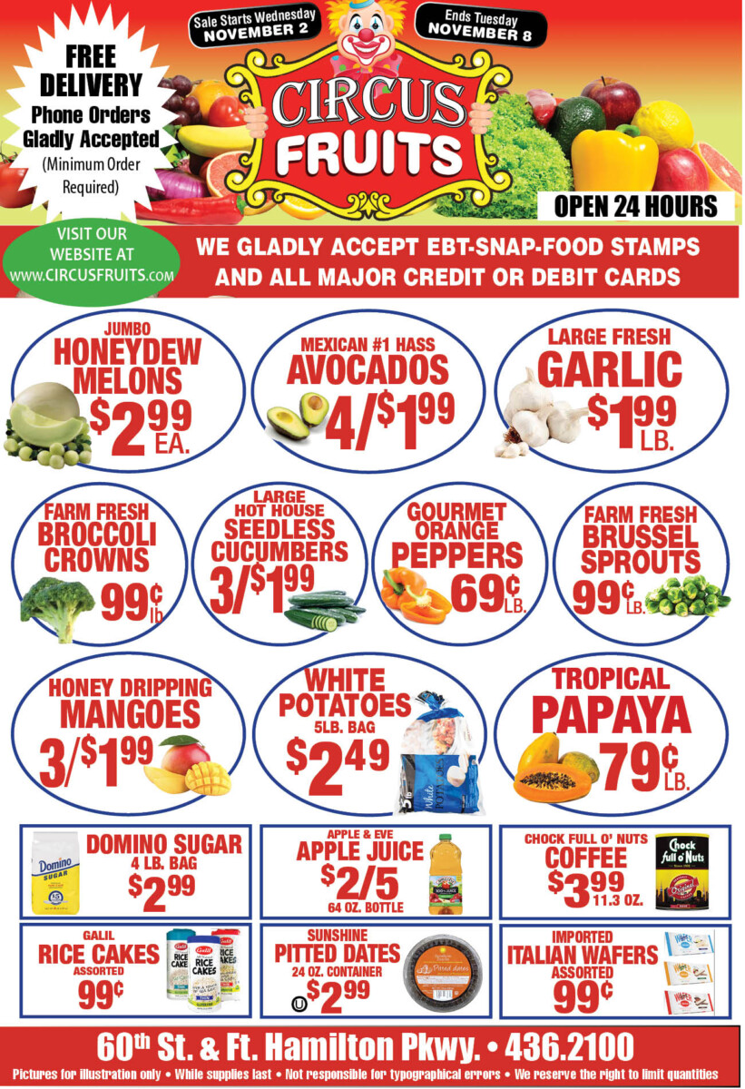 Circus Fruits Weekly