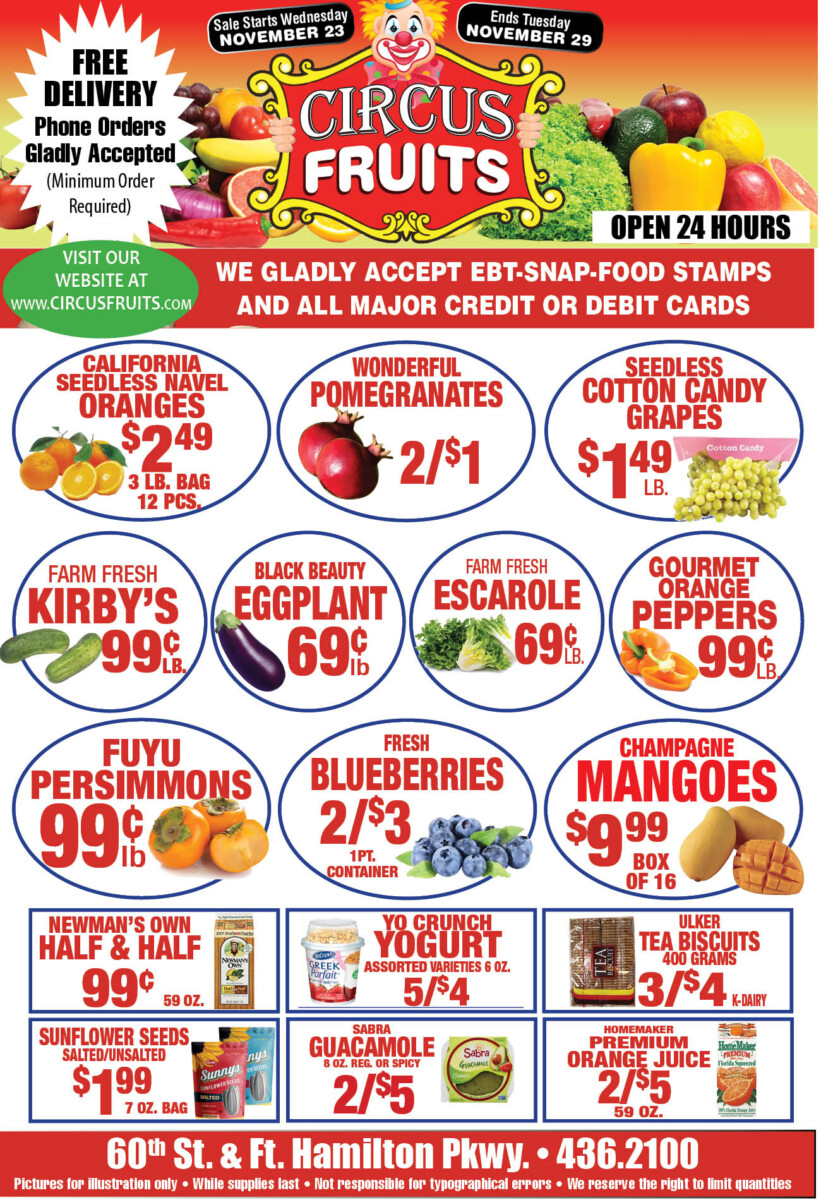 Circus Fruits Weekly