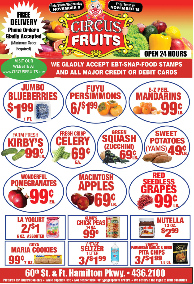 Circus Fruits Weekly