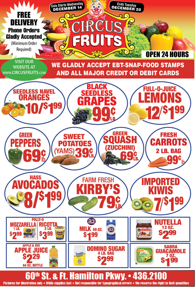 Circus Fruits Weekly