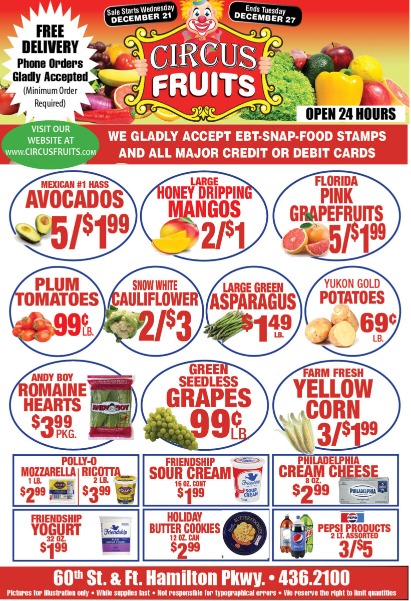 Circus Fruits Weekly