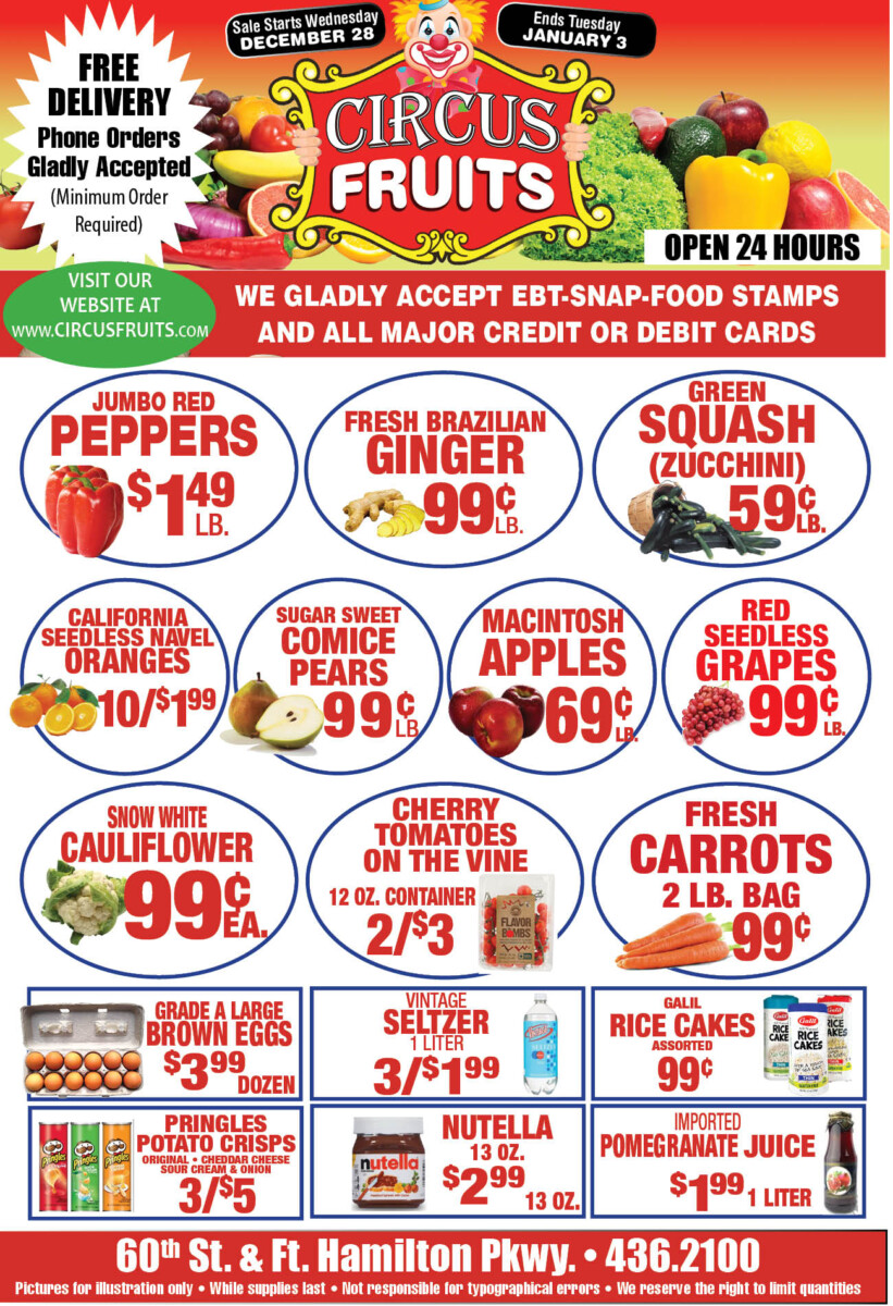 Circus Fruits Weekly