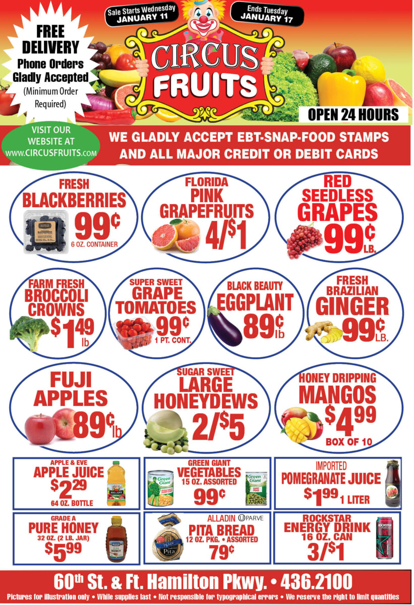 Circus Fruits Weekly