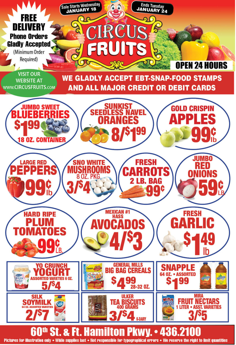 Circus Fruits Weekly