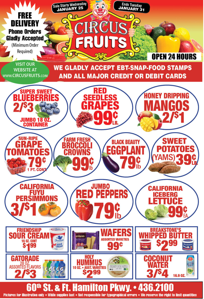 Circus Fruits Weekly