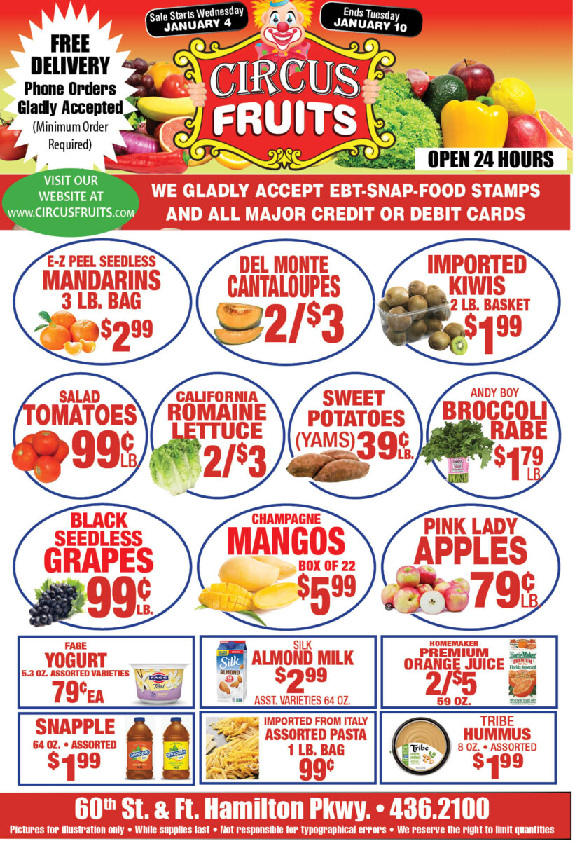 Circus Fruits Weekly