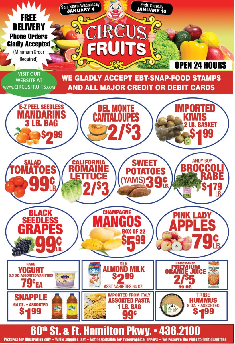 Circus Fruits Weekly