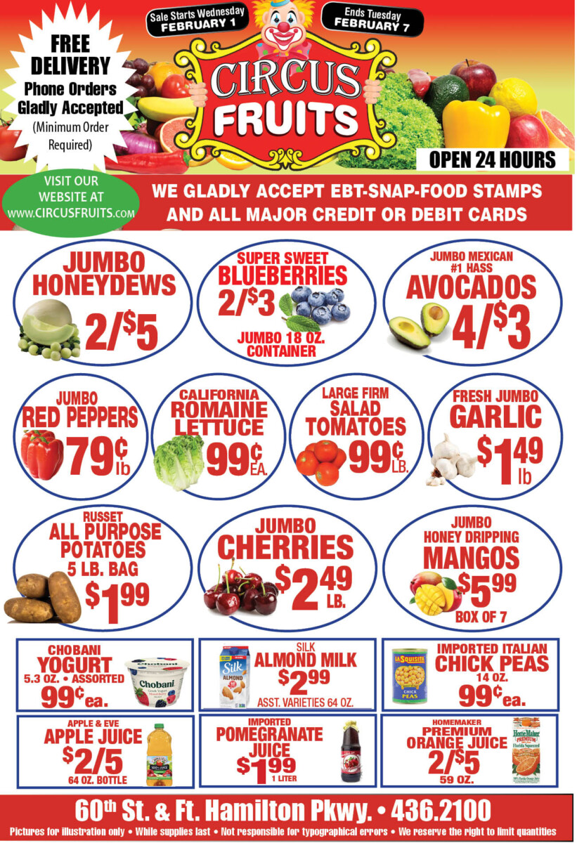 Circus Fruits Weekly