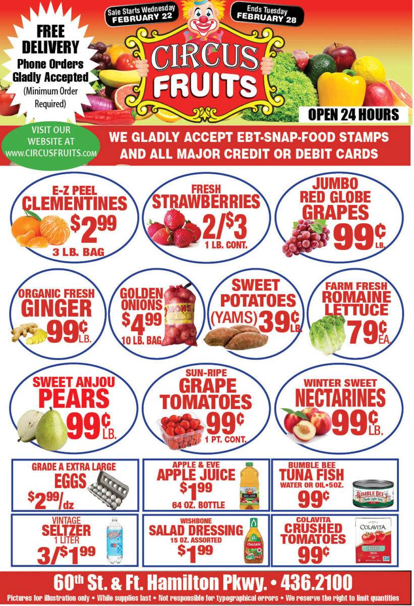 Circus Fruits Weekly
