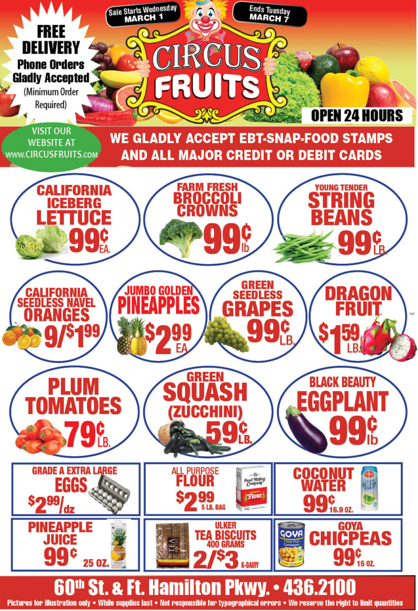 Circus Fruits Weekly