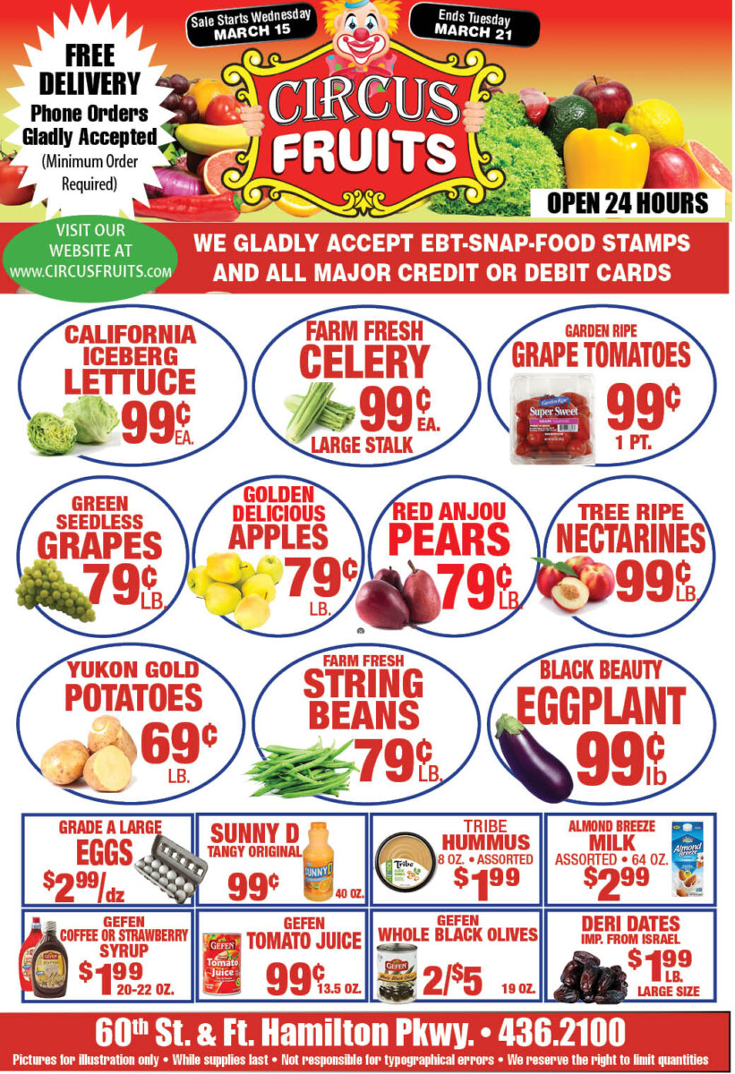 Circus Fruits Weekly