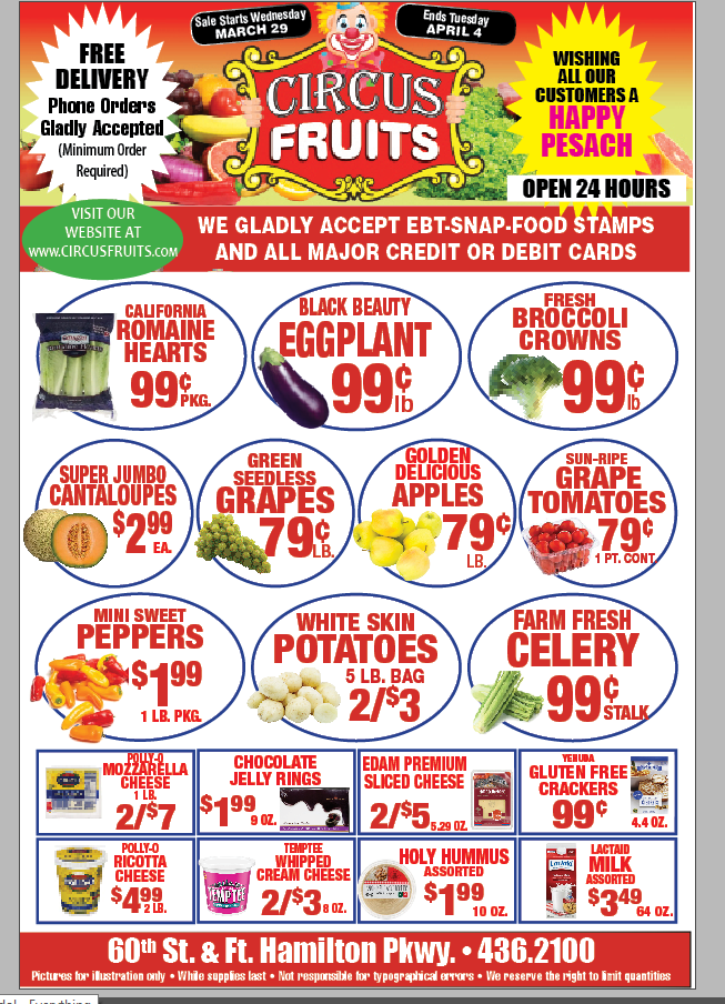 Circus Fruits Weekly