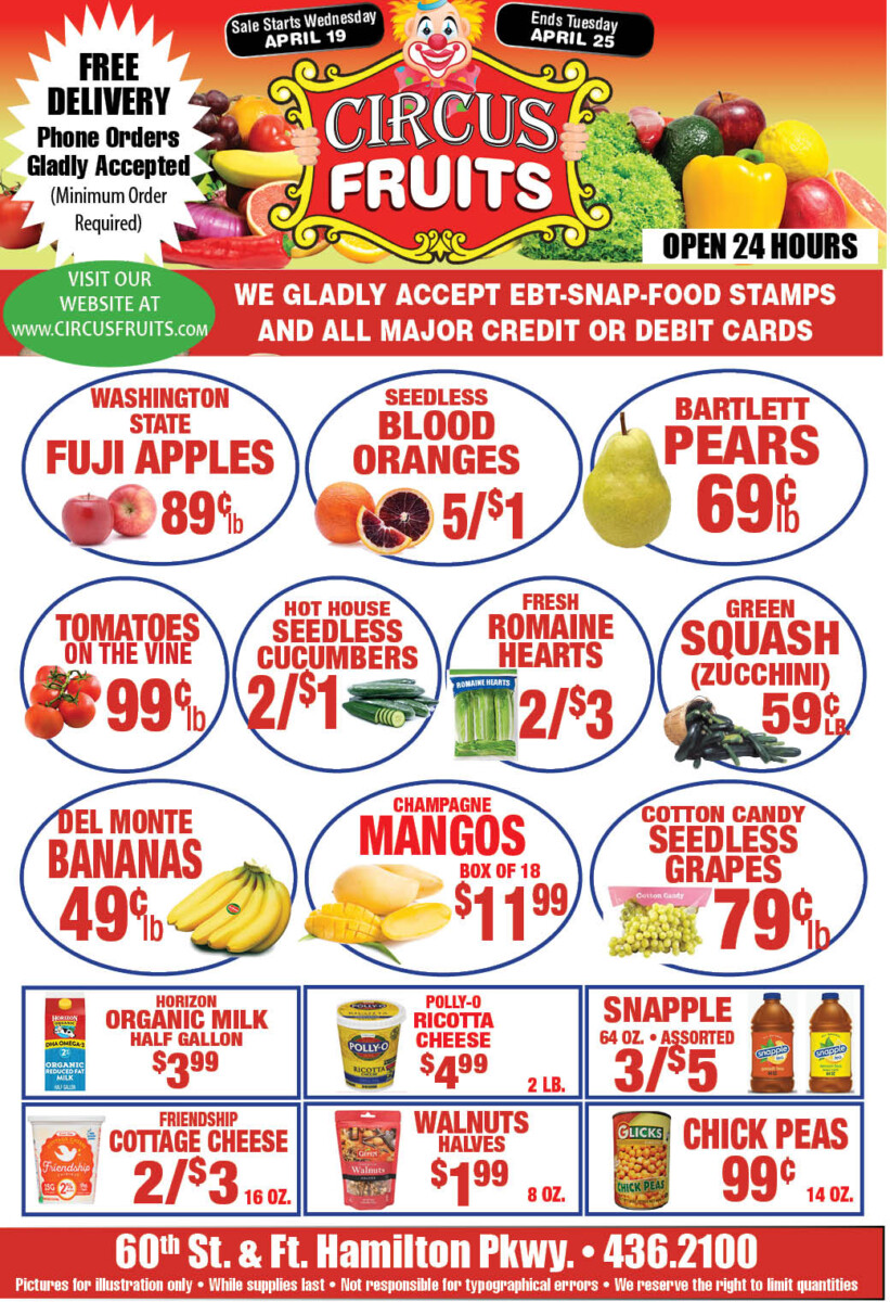 Circus Fruits Weekly