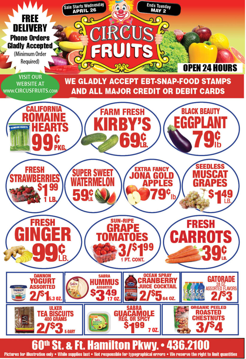 Circus Fruits Weekly