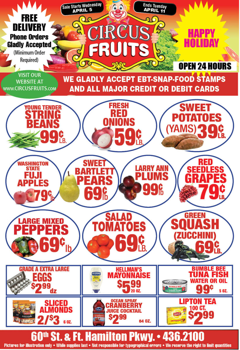 Circus Fruits Weekly
