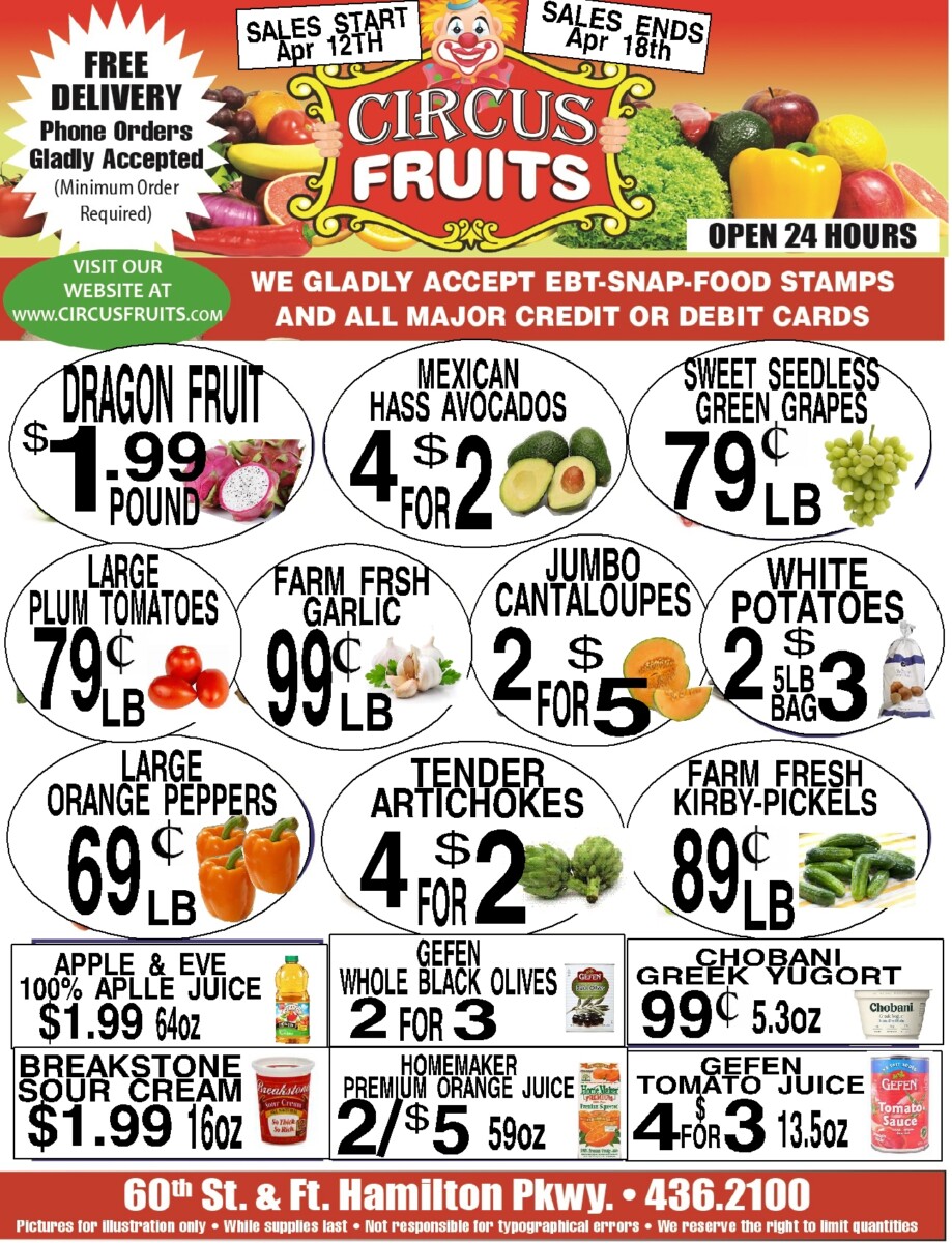 Circus Fruits Weekly