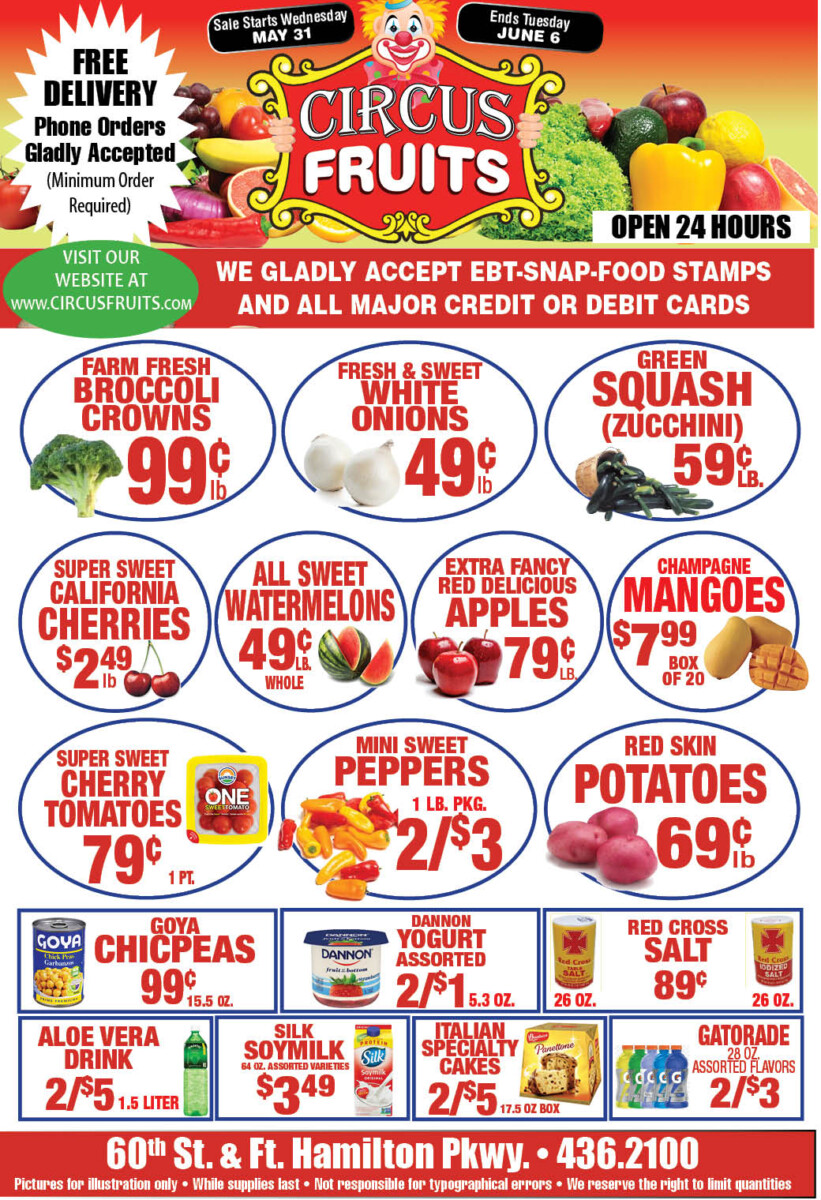 Circus Fruits Weekly