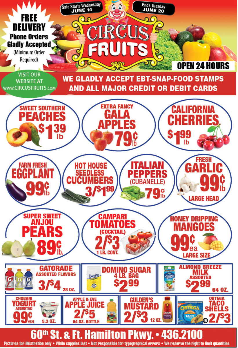 Circus Fruits Weekly