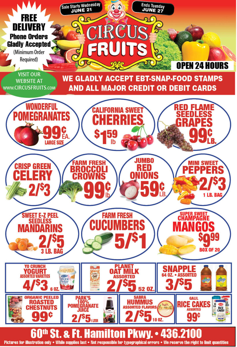 Circus Fruits Weekly