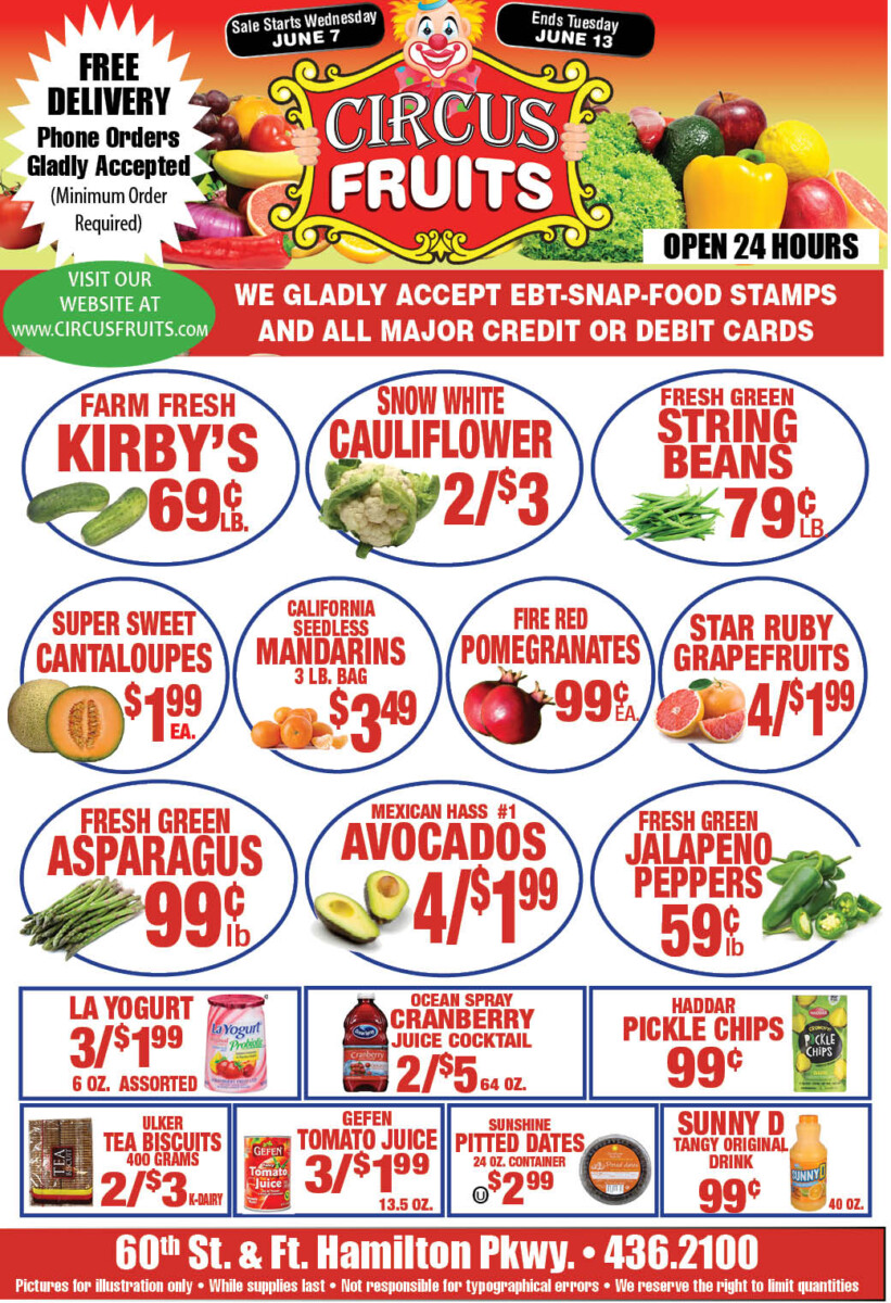 Circus Fruits Weekly