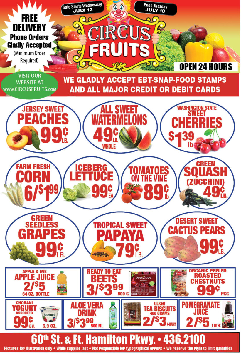 Circus Fruits Weekly