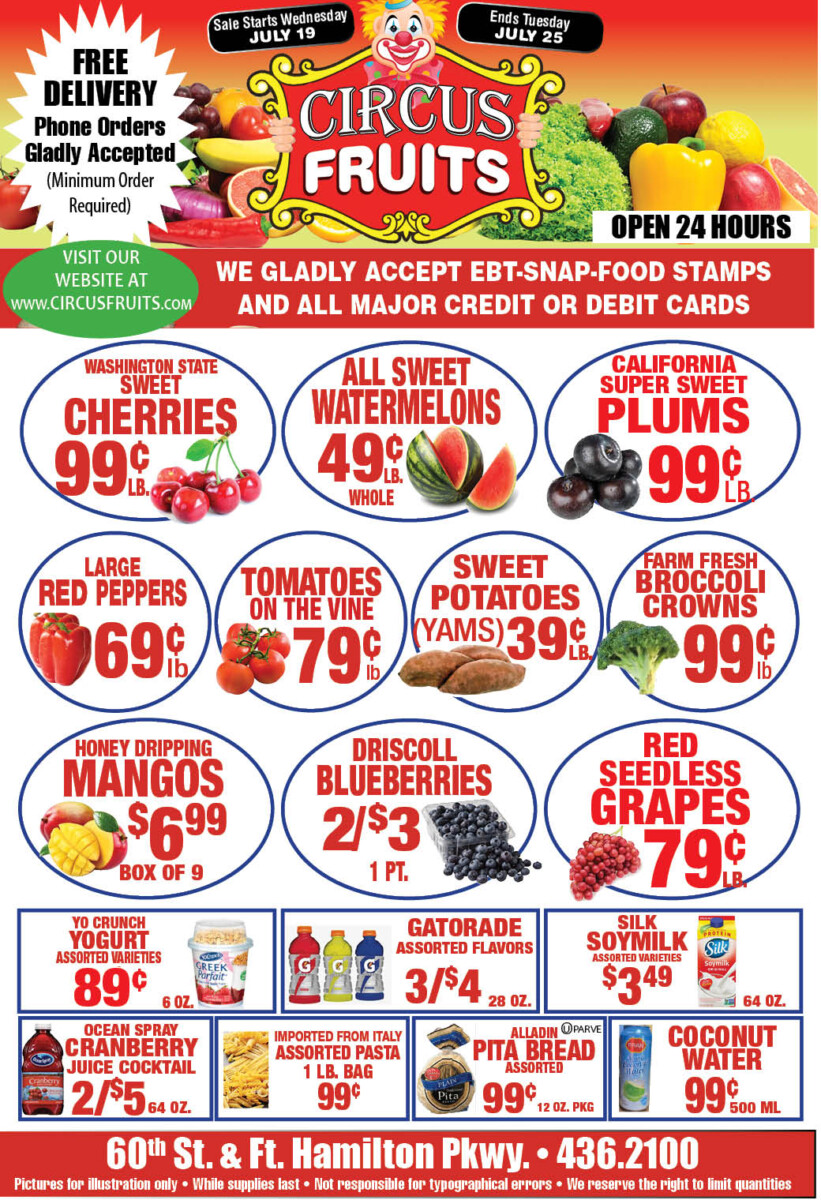 Circus Fruits Weekly