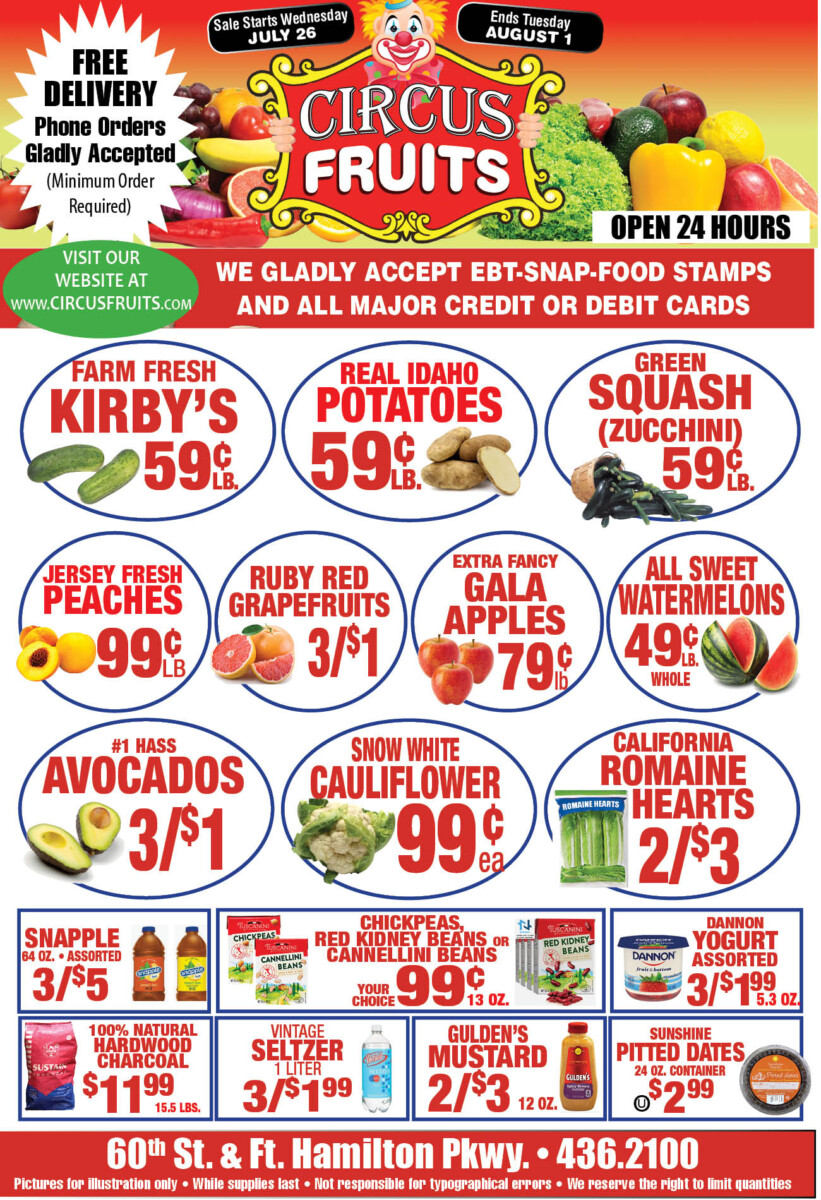 Circus Fruits Weekly