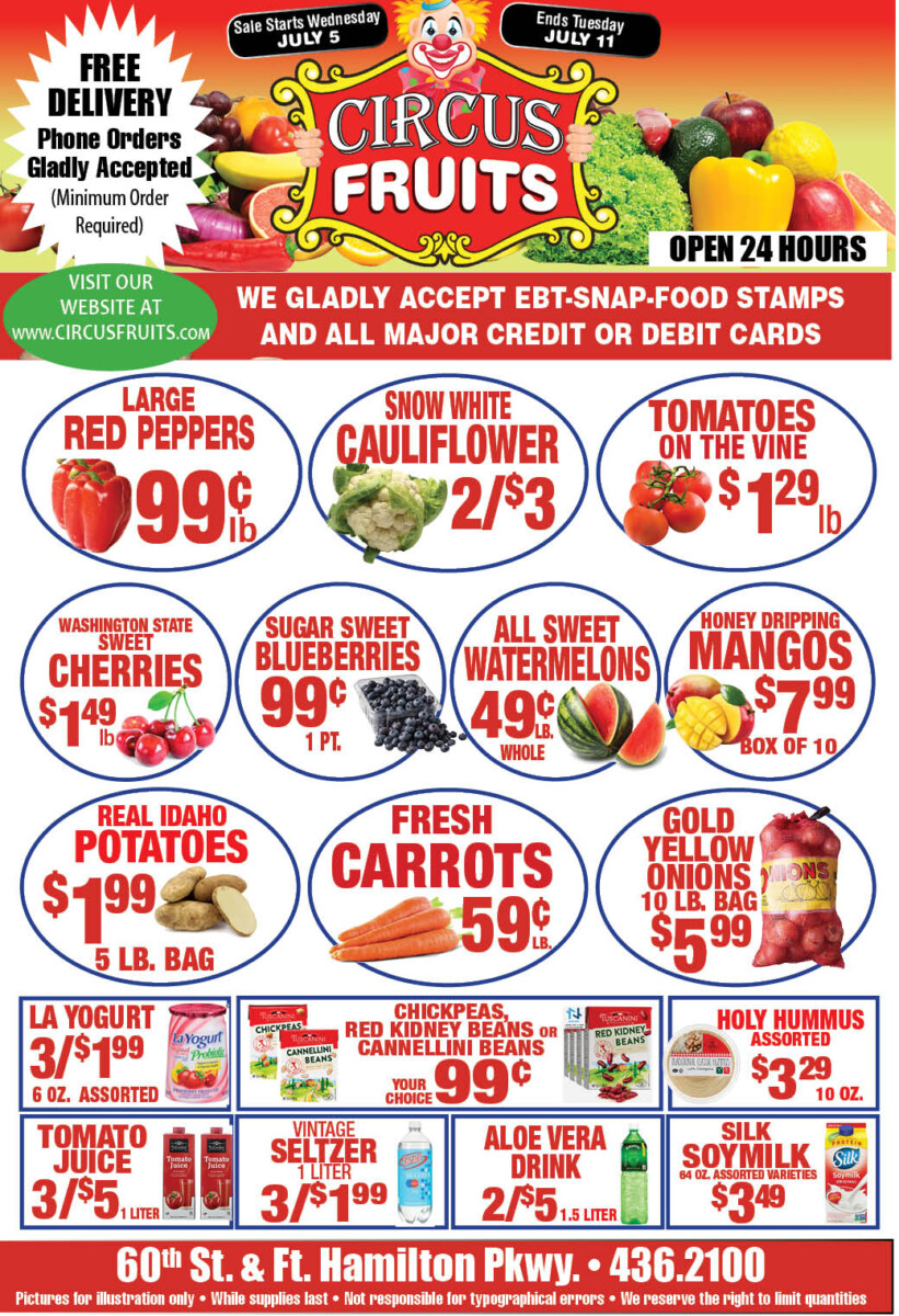 Circus Fruits Weekly