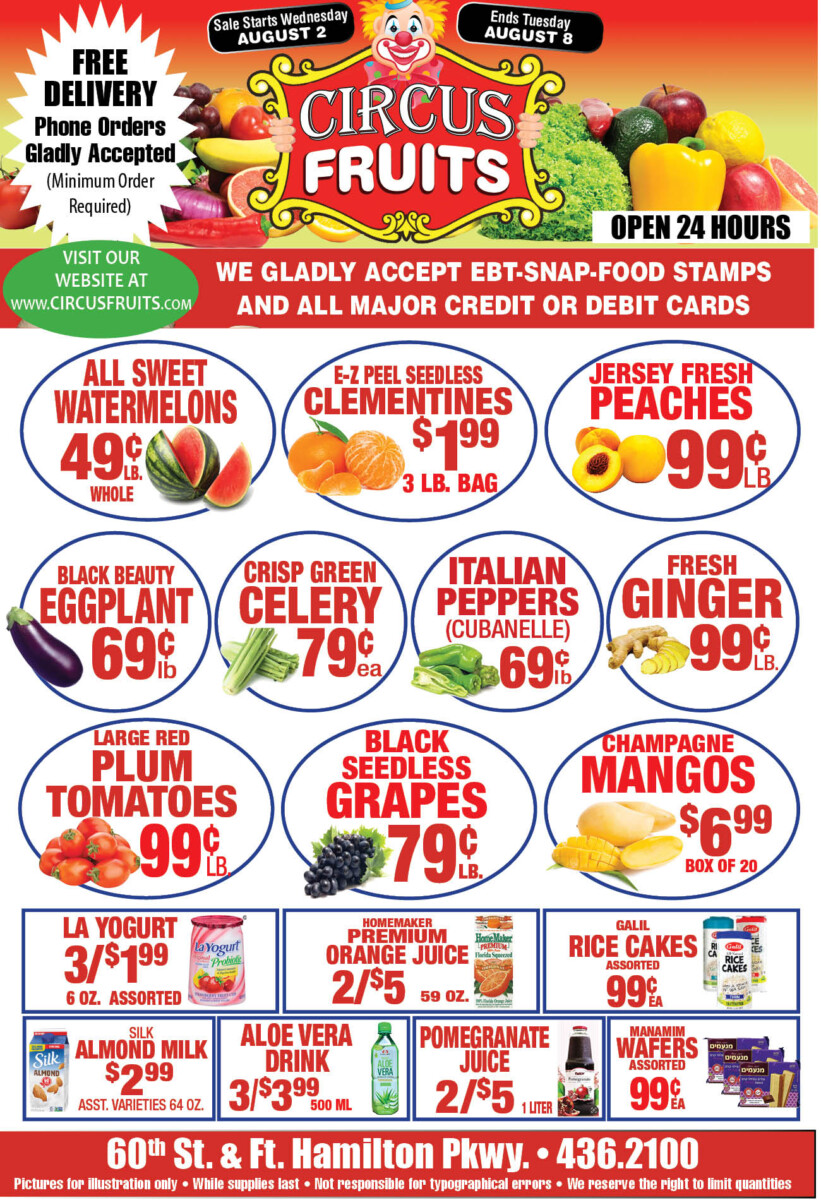 Circus Fruits Weekly