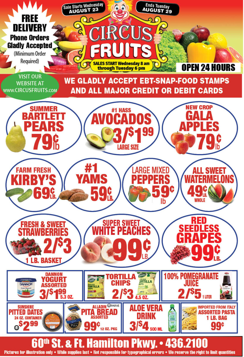 Circus Fruits Weekly