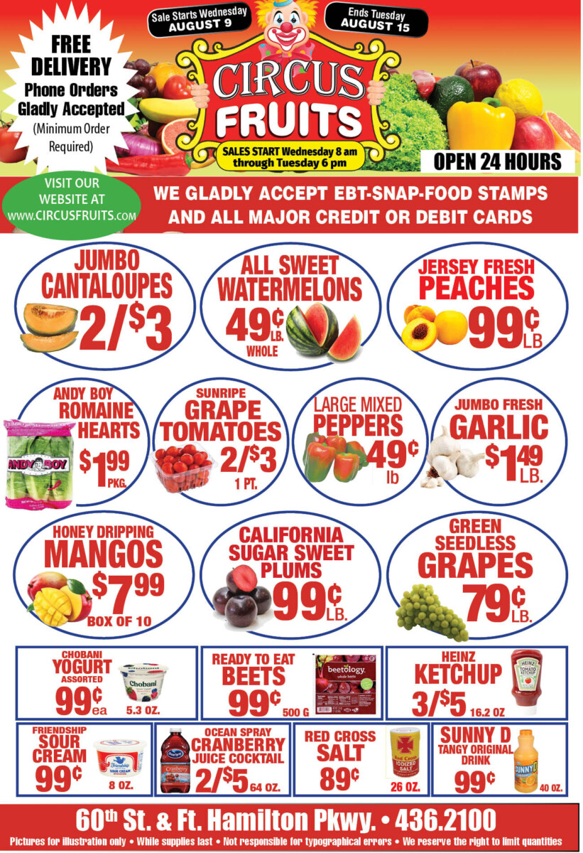 Circus Fruits Weekly