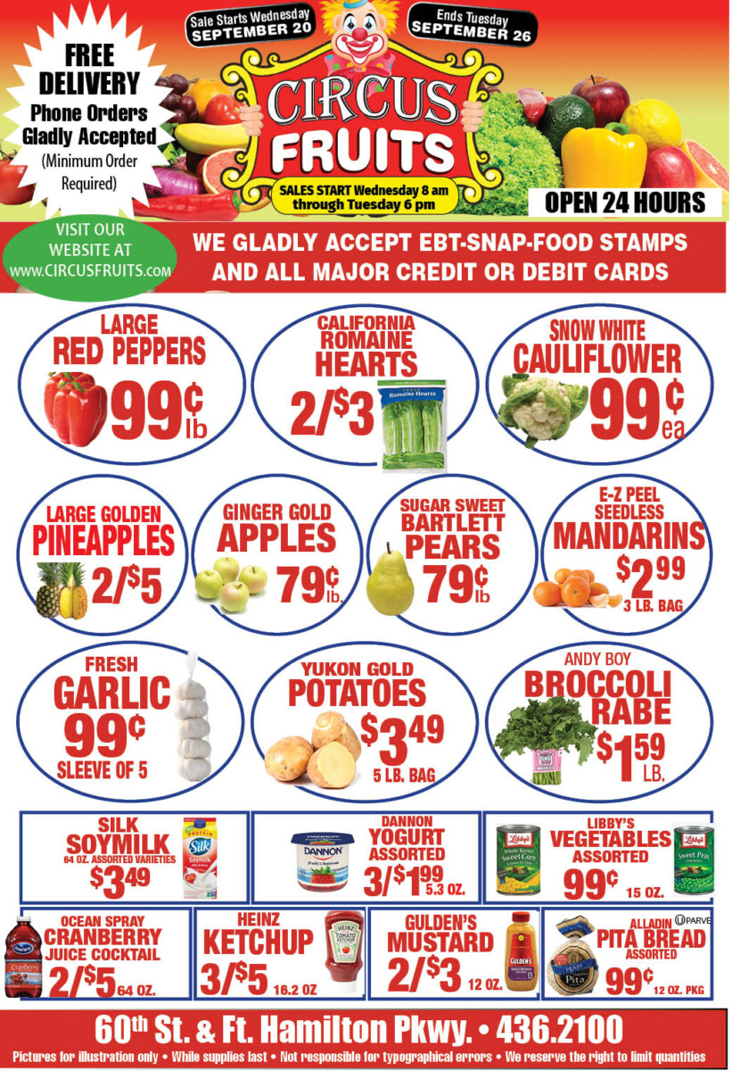 Circus Fruits Weekly