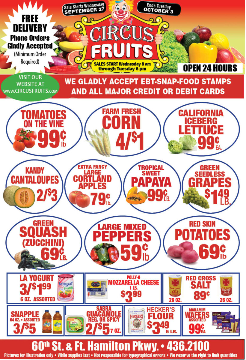 Circus Fruits Weekly