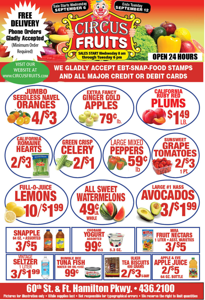 Circus Fruits Weekly